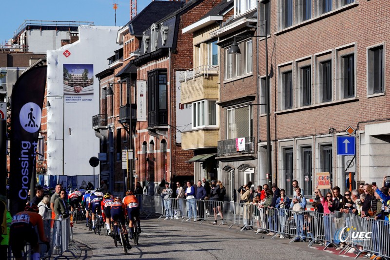 2024 UEC Road European Championships - Limburg - Flanders - Men Junior Road Race 129,7 km - 14/09/2024 - Scenery - Peloton - photo Luca Bettini/SprintCyclingAgency?2024